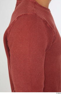 Nathaniel casual dressed red sweater shoulder sleeve 0001.jpg